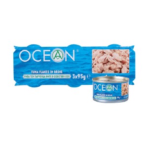 Риба тон парченца филе в собствен сос Ocean 3*95гр.