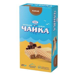 Вафли Чайка какао 21бр./525гр.