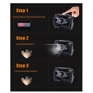 Акумулаторна LED лампа - челник HL-1079