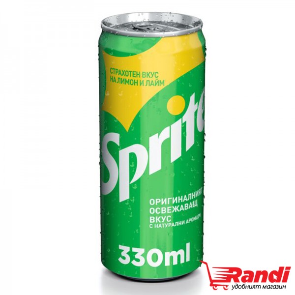 Газирана напитка Sprite 330мл. кен