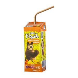 Нектар ябълка, банан и морков Fresh 250мл.