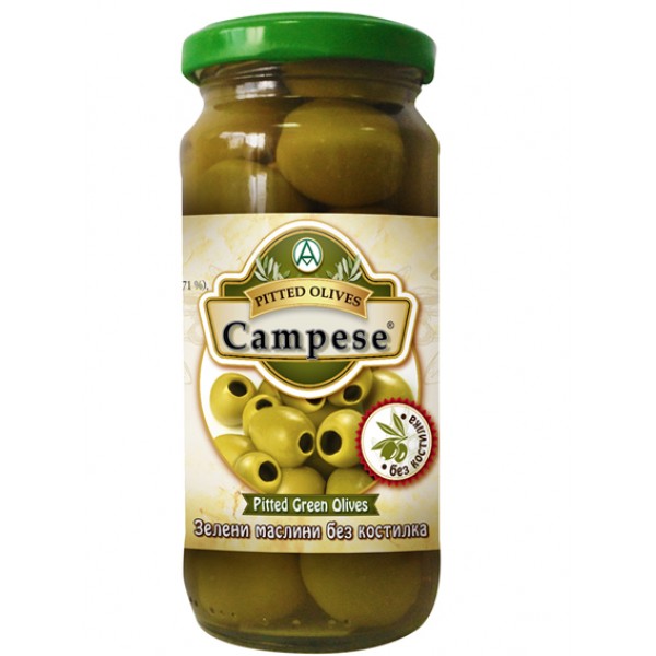 Зелени маслини без костилка Campese 235гр.