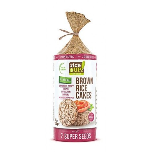 Оризови бисквити със 7 супер семена Rice Up 120гр.