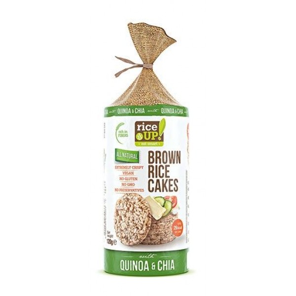 Оризови бисквити с чия и киноа  Rice Up 120гр.