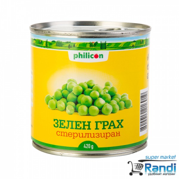Зелен грах Philicon 420гр.