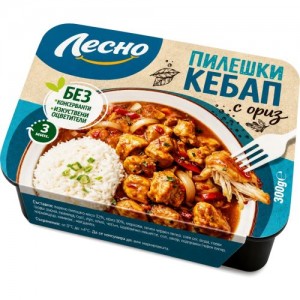 Пилешки кебап с ориз Лесно 300гр.